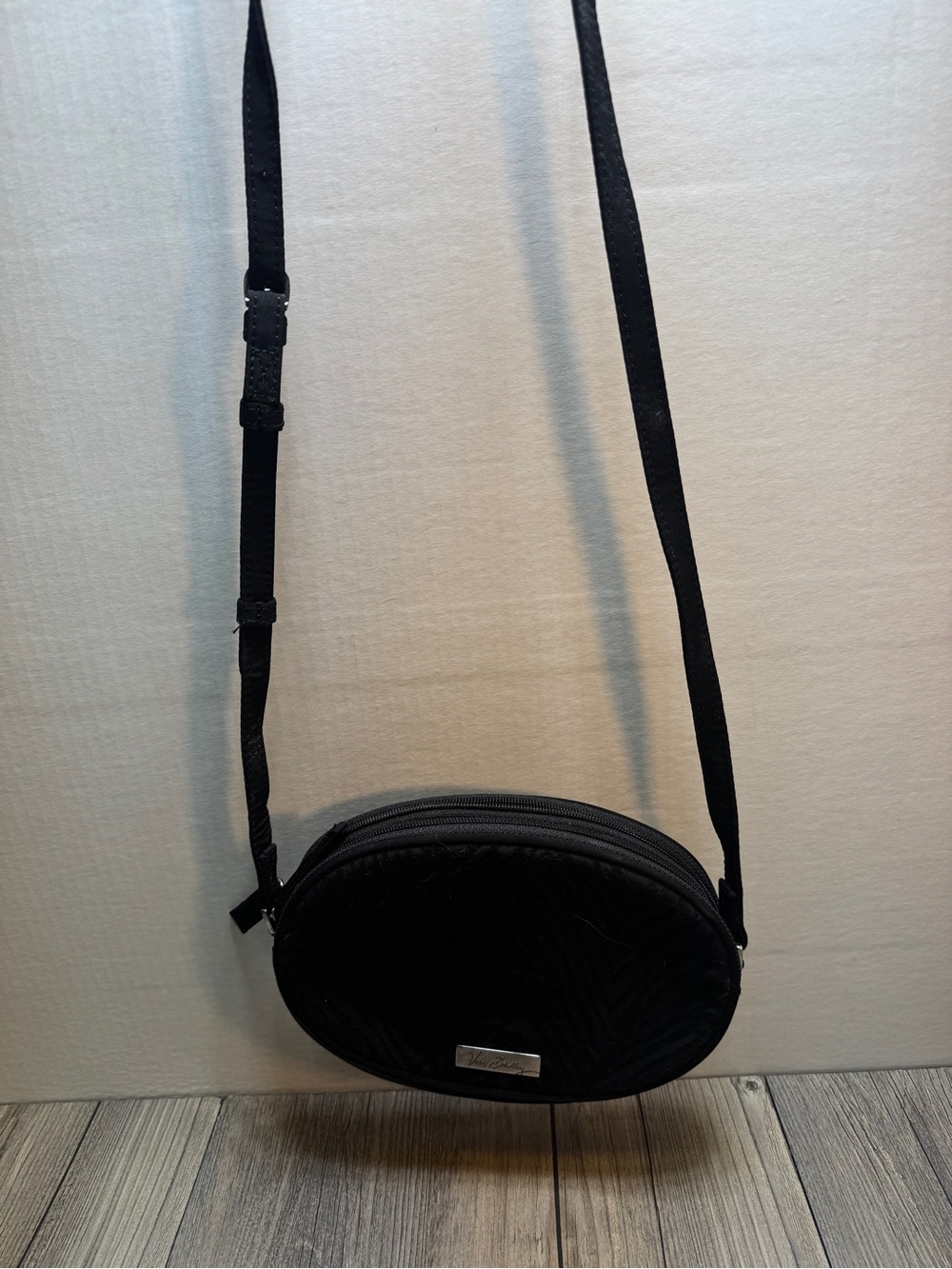 Vera Bradley Zebra Flock Crossbody Black Velvety Zebra Rosewood Adjustable